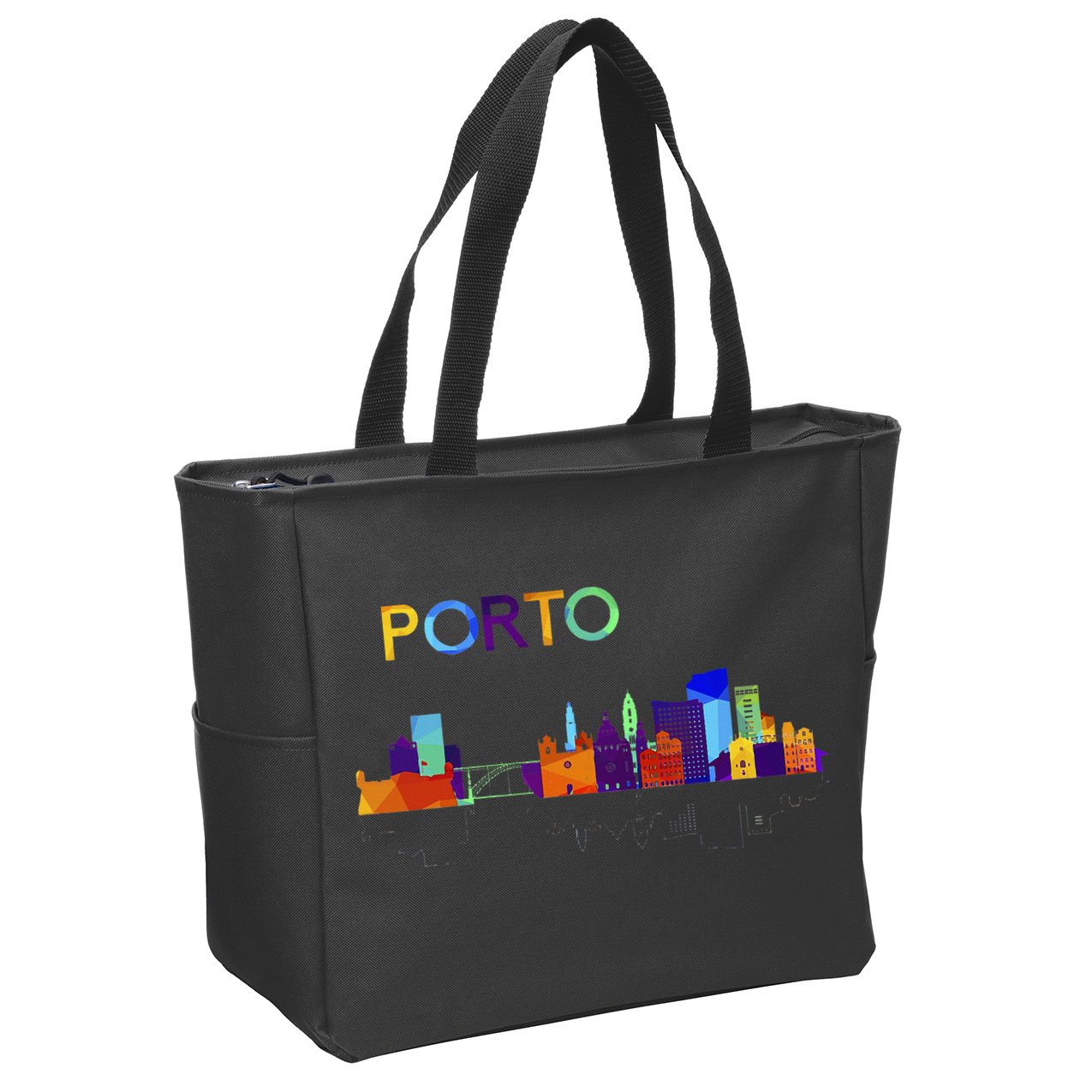 Travel Europe Portugal Porto Portuguese Vacation Souvenir Zip Tote Bag