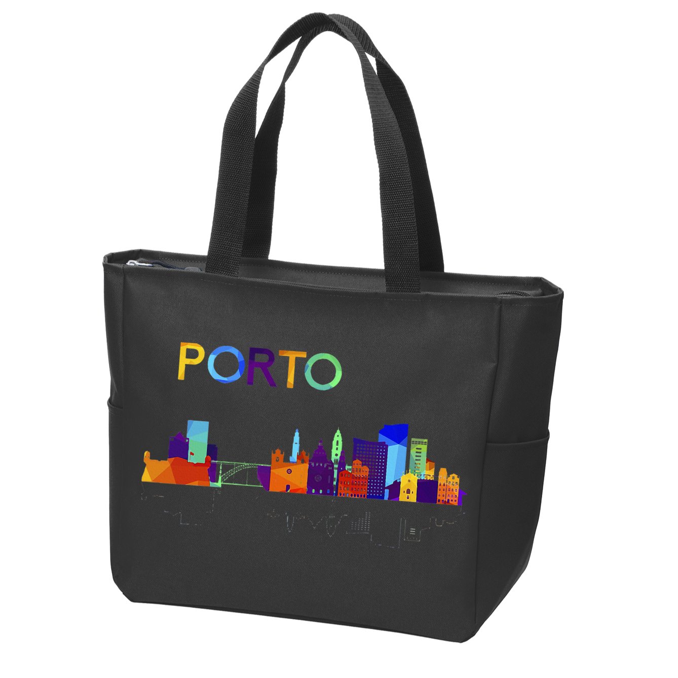 Travel Europe Portugal Porto Portuguese Vacation Souvenir Zip Tote Bag