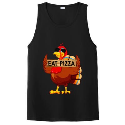 Turkey Eat Pizza Adult Vegan Funny Thanksgiving Gifts PosiCharge Competitor Tank