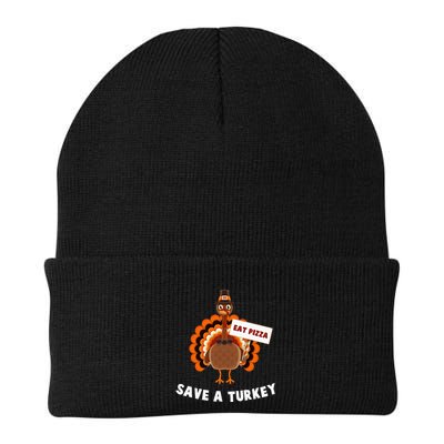 Turkey Eat Pizza Funny Thanksgiving Beanie
