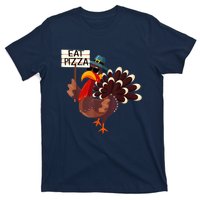 Turkey Eat Pizza Adult VeganShirts Funny Thanksgiving Gifts T-Shirt