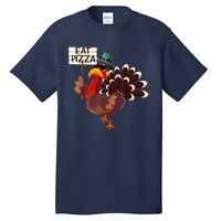 Turkey Eat Pizza Adult VeganShirts Funny Thanksgiving Gifts Tall T-Shirt