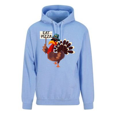 Turkey Eat Pizza Adult VeganShirts Funny Thanksgiving Gifts Unisex Surf Hoodie