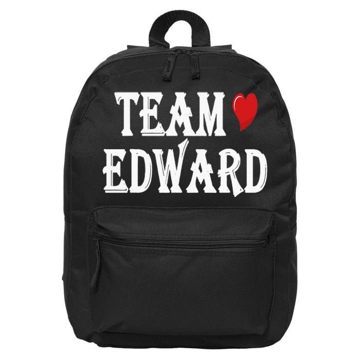 Team Edward Quote Cool Team Edward 16 in Basic Backpack