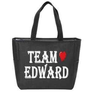 Team Edward Quote Cool Team Edward Zip Tote Bag