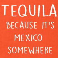 Tequila Because It's Mexico Somewhere Womens T-Shirt