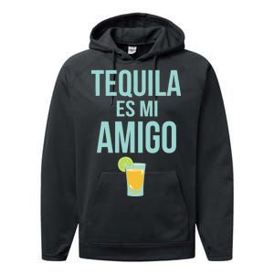 Tequila Es Mi Amigo Cinco de Mayo Performance Fleece Hoodie