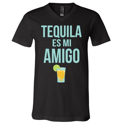 Tequila Es Mi Amigo Cinco de Mayo V-Neck T-Shirt
