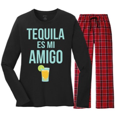 Tequila Es Mi Amigo Cinco de Mayo Women's Long Sleeve Flannel Pajama Set 