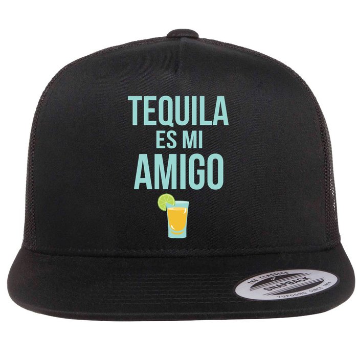 Tequila Es Mi Amigo Cinco de Mayo Flat Bill Trucker Hat