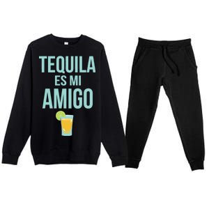 Tequila Es Mi Amigo Cinco de Mayo Premium Crewneck Sweatsuit Set