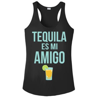 Tequila Es Mi Amigo Cinco de Mayo Ladies PosiCharge Competitor Racerback Tank