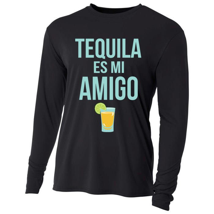 Tequila Es Mi Amigo Cinco de Mayo Cooling Performance Long Sleeve Crew