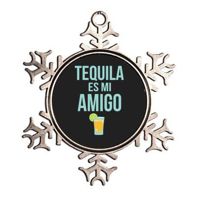 Tequila Es Mi Amigo Cinco de Mayo Metallic Star Ornament