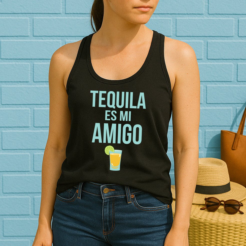 Tequila Es Mi Amigo Cinco de Mayo Womens Tank Top