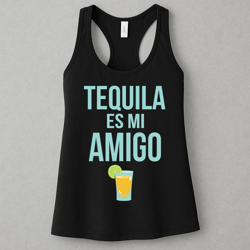 Tequila Es Mi Amigo Cinco de Mayo Womens Tank Top