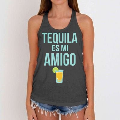 Tequila Es Mi Amigo Cinco de Mayo Women's Knotted Racerback Tank