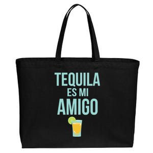 Tequila Es Mi Amigo Cinco de Mayo Cotton Canvas Jumbo Tote