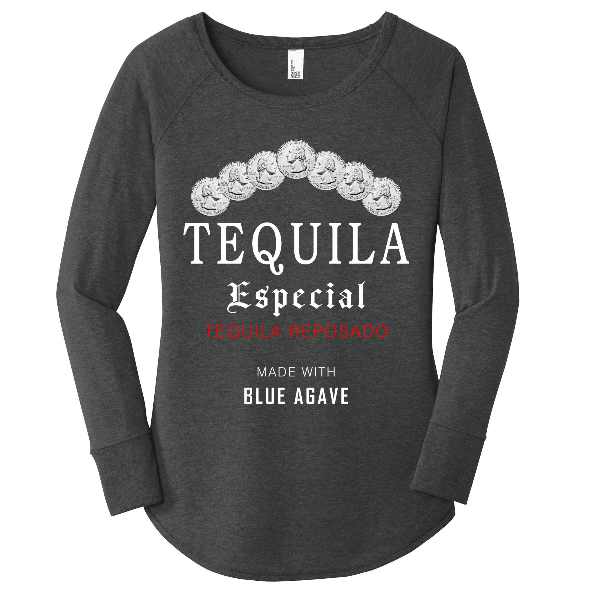Tequila Especial Lime Slat Women's Perfect Tri Tunic Long Sleeve Shirt