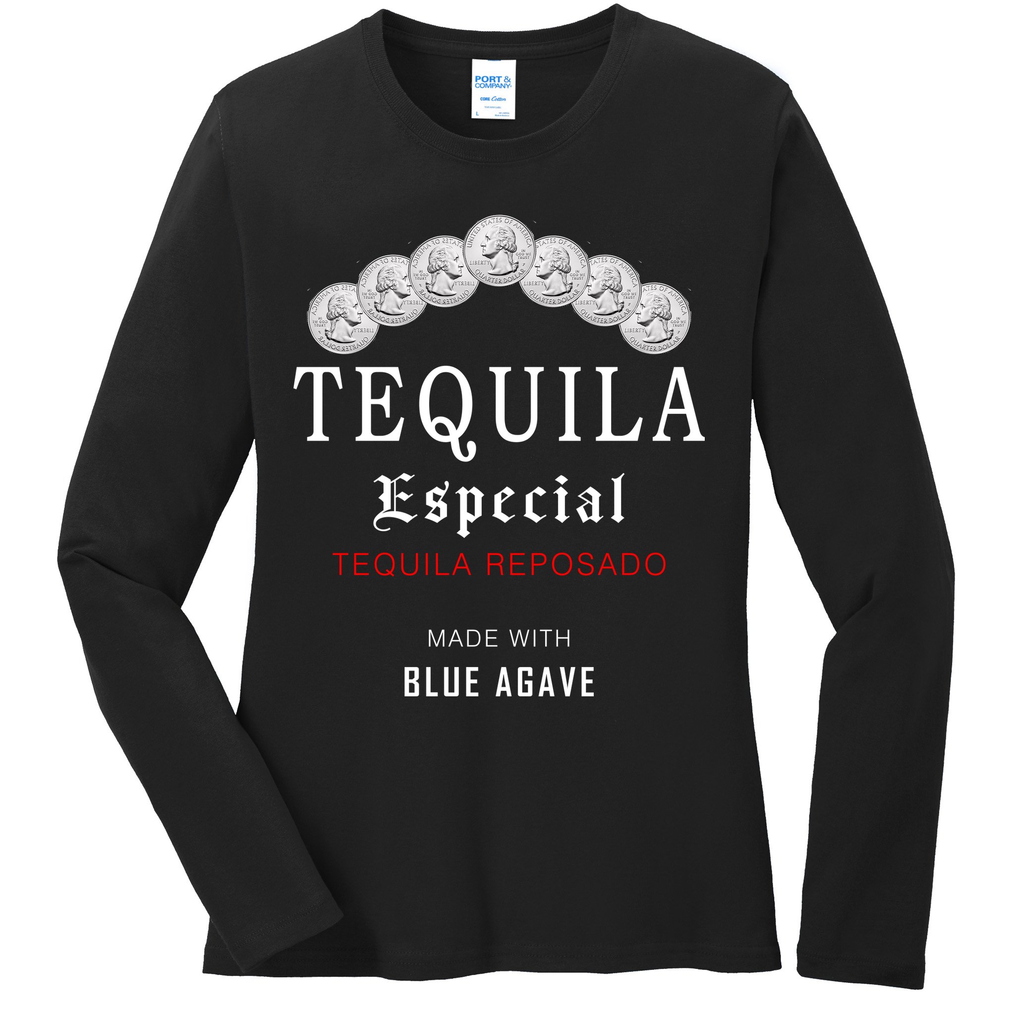 Tequila Especial Lime Slat Ladies Long Sleeve Shirt