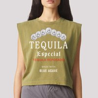 Tequila Especial Lime Slat Garment-Dyed Women's Muscle Tee