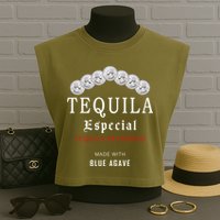 Tequila Especial Lime Slat Garment-Dyed Women's Muscle Tee
