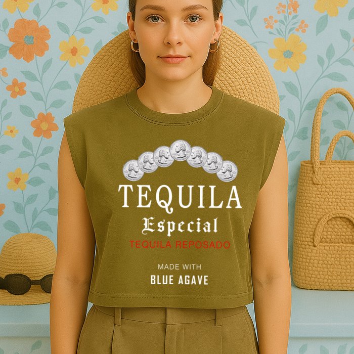 Tequila Especial Lime Slat Garment-Dyed Women's Muscle Tee