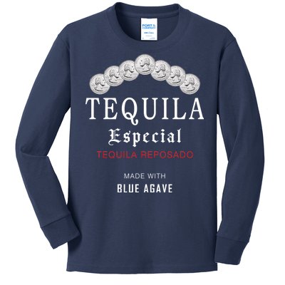 Tequila Especial Lime Slat Kids Long Sleeve Shirt