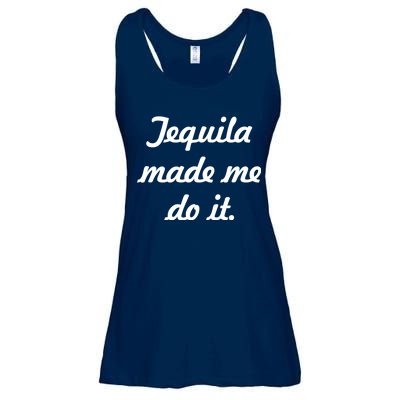 Tequila Made Me Do It Ladies Essential Flowy Tank