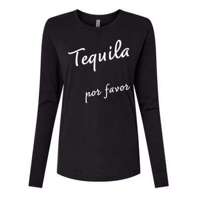 Tequila Por Favor Womens Cotton Relaxed Long Sleeve T-Shirt