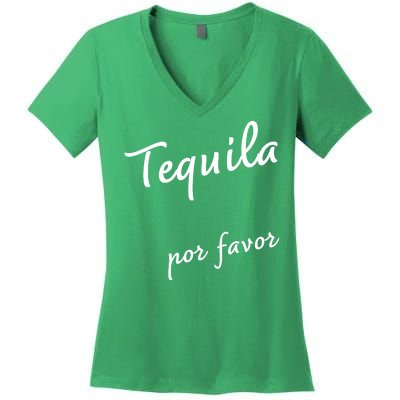 Tequila Por Favor Women's V-Neck T-Shirt