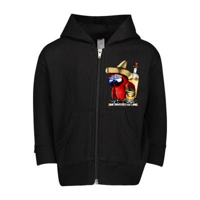 Tequilla Parrot Toddler Zip Fleece Hoodie