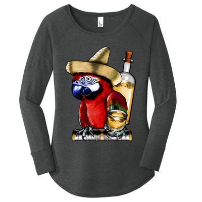 Tequilla Parrot Women's Perfect Tri Tunic Long Sleeve Shirt