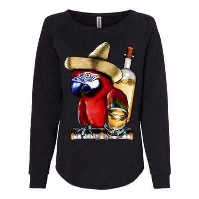 Tequilla Parrot Womens California Wash Sweatshirt