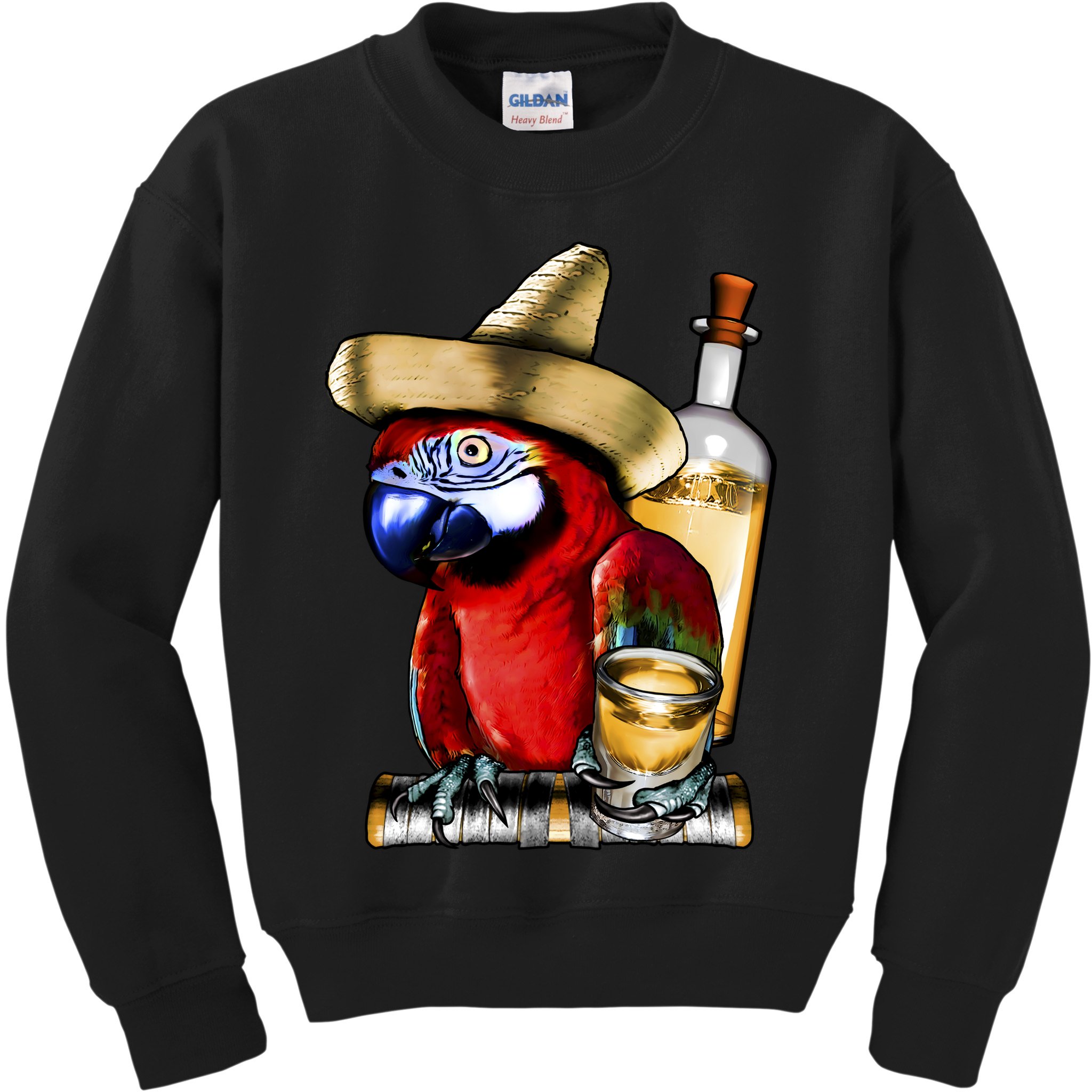 Tequilla Parrot Kids Sweatshirt