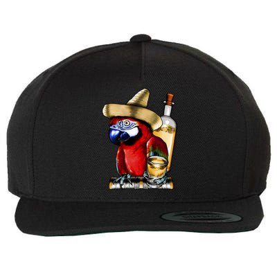 Tequilla Parrot Wool Snapback Cap