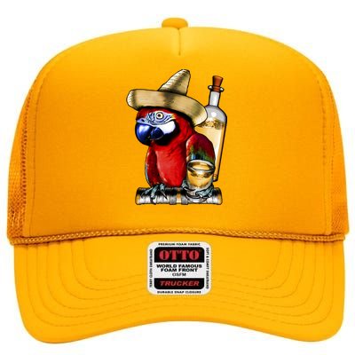 Tequilla Parrot High Crown Mesh Back Trucker Hat