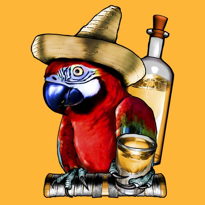 Tequilla Parrot Cooling Performance Crew T-Shirt