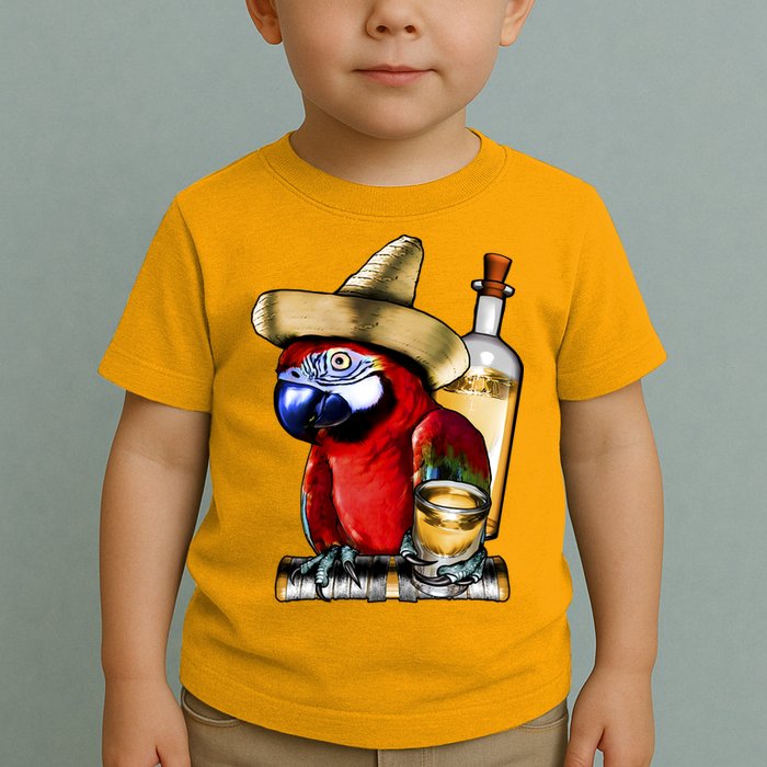 Tequilla Parrot Toddler T-Shirt