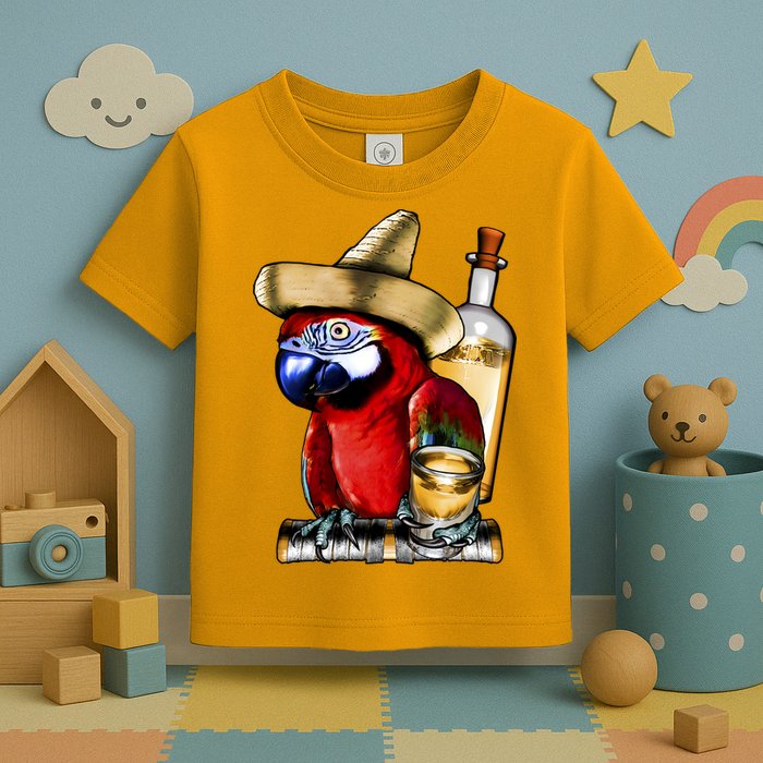 Tequilla Parrot Toddler T-Shirt