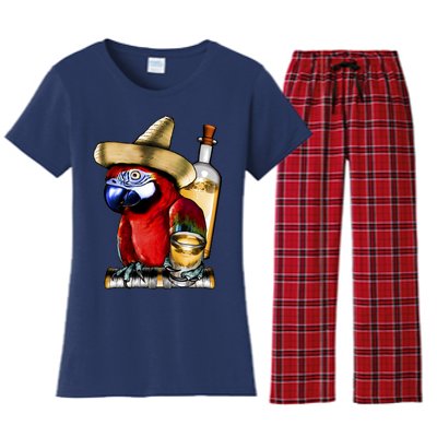 Tequilla Parrot Women's Flannel Pajama Set