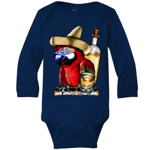 Tequilla Parrot Baby Long Sleeve Bodysuit