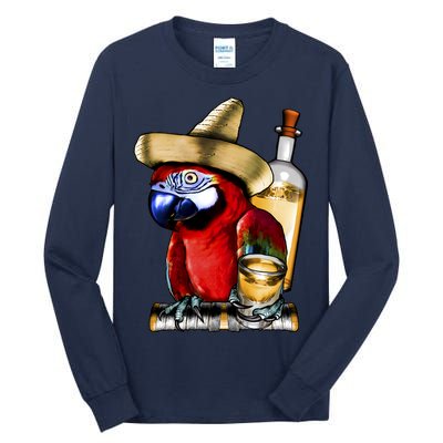 Tequilla Parrot Tall Long Sleeve T-Shirt