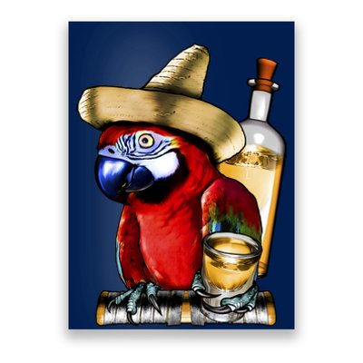 Tequilla Parrot Poster