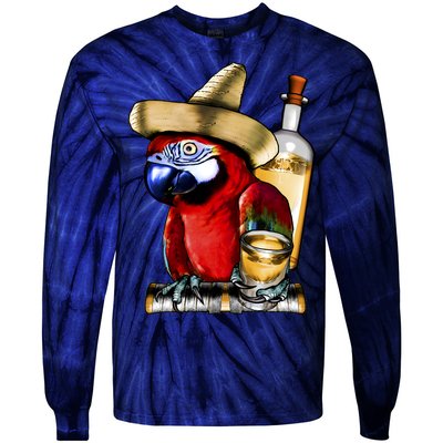 Tequilla Parrot Tie-Dye Long Sleeve Shirt