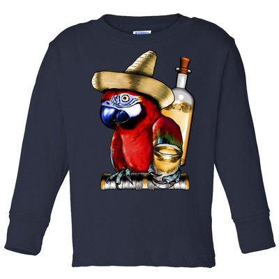 Tequilla Parrot Toddler Long Sleeve Shirt