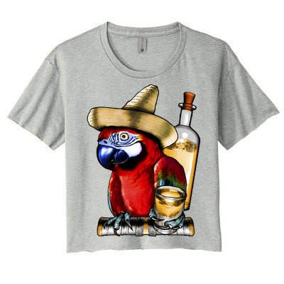 Tequilla Parrot Women's Crop Top Tee