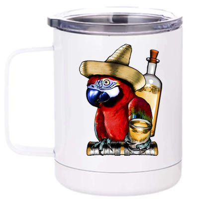 Tequilla Parrot 12 oz Stainless Steel Tumbler Cup