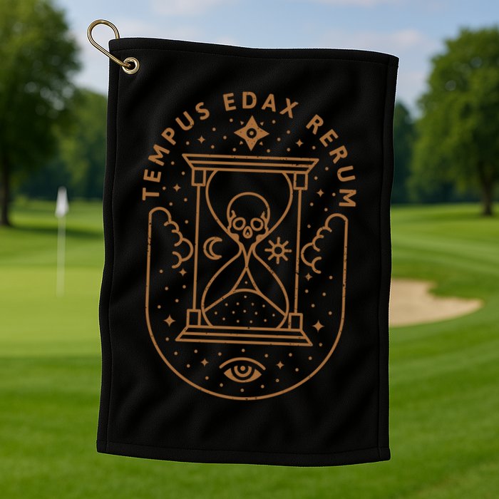Tempus Edax Rerum Golf Towel
