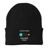 The Earth's Rotation Really Makes My Day Science Knit Cap Winter Beanie